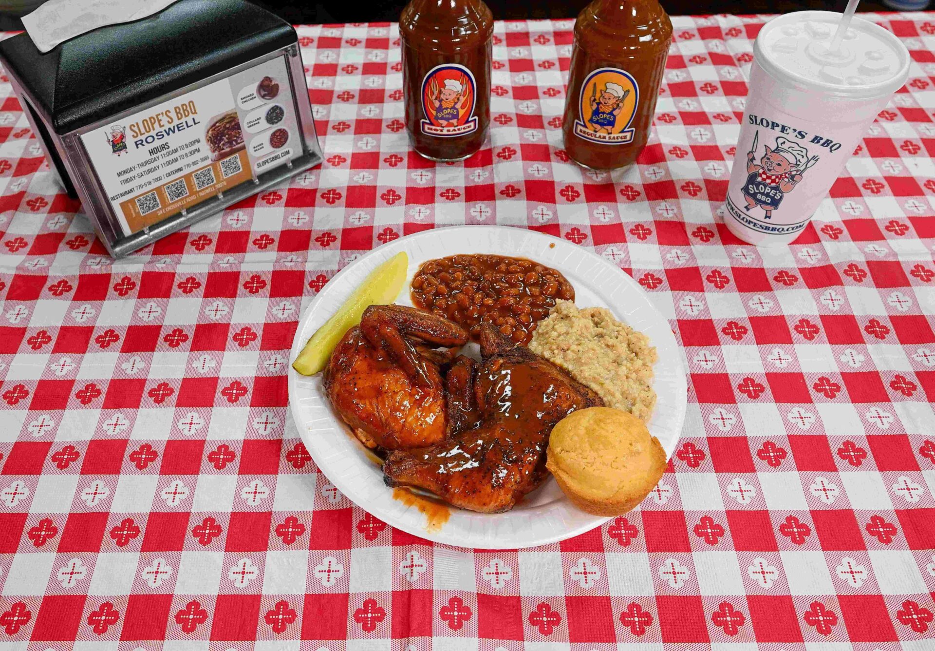 Slopes BBQ 1/2 Chicken Plate